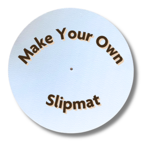 Make Your Own Custom Slipmat DJ Pad Design 16oz Felt Circle With White Glazed Bottom